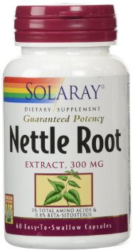 Solaray Nettle Root Extract Supplement 300mg 60 Count