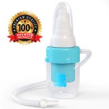 Baby Nasal Aspirator Has The Softest Tip Thats Gentle Yet More Effective Than The Bulb - Designed Without Filters To Quickly Suction Snot  Mucus From The Nose - Great Baby Shower  Registry Gift
