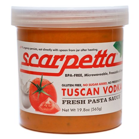 Scarpetta Tuscan Vodka Sauce, 19.8-Ounce Jar (Pack of 4)