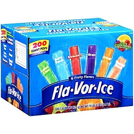 Fla-Vor-Ice Plus Giant Pops, 200 Count