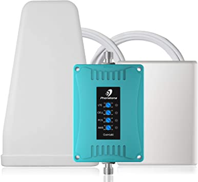 5 Band Cell Phone Signal Booster Kit for Home Office - Boosts Voice and Data | Multiple Band Mobile Signal Repeater - Supports up to 5,500 Square Foot Area | ISED Approved