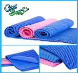 9733 Cooling Towel - Workout  Tennis  Golf  Biking - Best For Any Sport Activities and Athletes Cold Towel - Chilly Pad By Cool Besty 9733 Instant Cooling Snap Towel - Premium Quality - Perfect For Fitness and Gym - Blue
