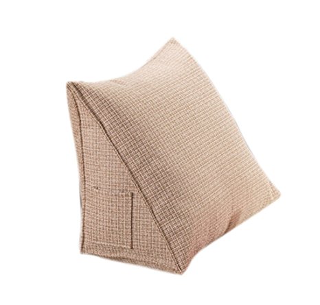 Triangle Pillow, Halovie Back Wedge Cushion 15.7*7.8*14.1inch Sofa Bed Office Chair Rest Cushion Back Support Throw Pillow