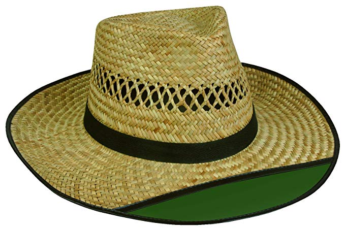 Outdoor Cap LD-902EX Beach Bum 2 Straw Hat with Green Visor