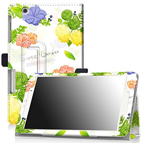 Famavala Premium Vegan Leather Case Cover For 8" LG G Pad X 8.0 T-Mobile Model V521 / V520 AT&T Model / LG G Pad 3 III 8.0 8-Inch Tablet (GardenGreen)