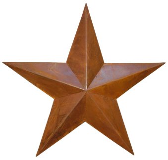 Dimensional Barn Star - Rusty - 36 Inch