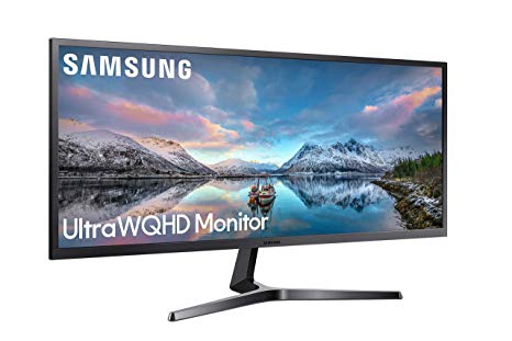 Samsung LS34J550WQUXEN 34-Inch LED Monitor - Dark Blue/Grey