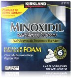 Kirkland Signature - 5 Minoxidil for Men Hair Growth Treatment Unscented Topical Foam Aerosol - 6 Month Supply
