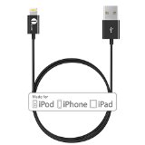 Apple MFI Certified 1byone Lightning to USB Cable 328ft 1M for iPhone 6 6 Plus iPhone 55s5c iPad with Retina display iPad mini iPad Air iPod nano 7th Gen and iPod touch 5th Generation-1-Year Limited Warranty
