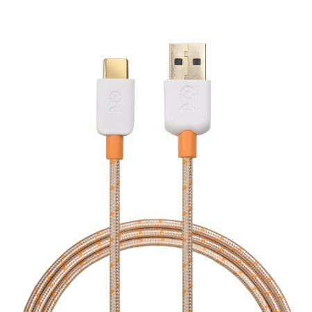 Cable Matters USB Type C USB-C to Type A USB-A Cable with Braided Jacket in Gold 33 Feet