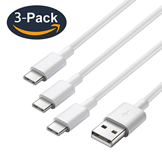 USB-C to USB 2.0 Cable, 3.3FT (3-PACK) with 56k Ohm Pull-up Resistor for USB Type-C Devices Including Samsung Galaxy S8 S8 , the new MacBook, Google Pixel, Nexus 6P, LG V20 G5, and More