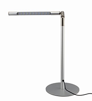 Amazlab [LED Steel Touch Sensitive Desk Lamp] with Seamlessly Dimmable Function, Simple Elegant Design, Portable and Foldable, USB Cabled, for Home, Offices and Studios (silver)