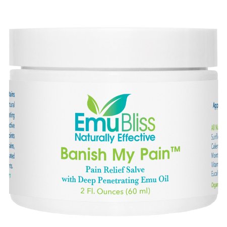Banish My Pain Soothing Pain Relief Cream for Sore Muscles Joint Pain Low Back Pain Arthritis Fibromyalgia Muscle Cramps and More All Natural Ingredients Enhanced With Pure Emu Oil No Unpleasant Odor