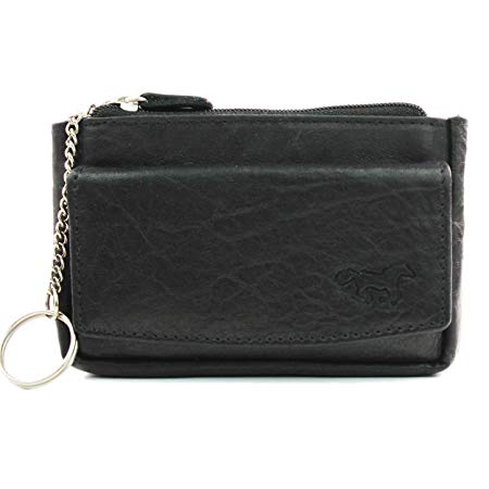 Safekeeepers - Leather Card with Keycase - Keycase Holder - Wallet with Keyring