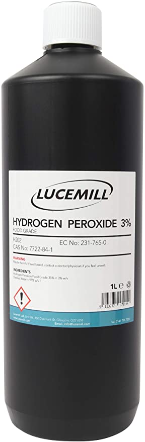 LUCEMILL Hydrogen Peroxide 3% Food Grade 1 Litre