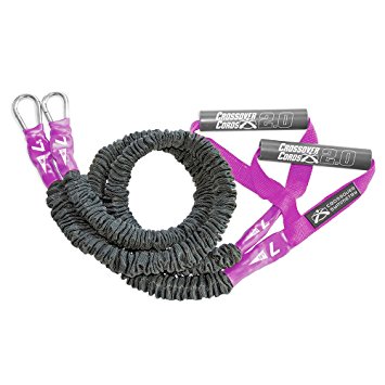 Crossover Cords - Shoulder Resistance/Exercise Bands - Perfect for Crossfit, Warmups, Arm Care, Rotator Cuff Exercise or Physical Rehab From Injury - One Set of 2 Cords - Crossover Symmetry