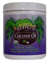 PERFECT COCONUT OIL - Purest ORGANIC Extra-Virgin Unrefined COLD-Pressed Coconut Oil - 16oz