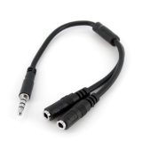 StarTechcom Headset adapter for headsets with separate headphone  microphone plugs - 35mm 4 position to 2x 3 position 35mm MF