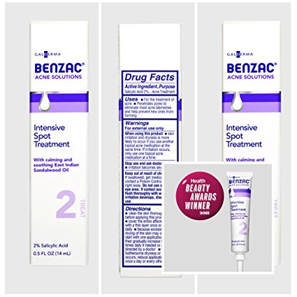 Pack of 2 Benzac Acne Solutions Intensive Spot Treatment 0.5oz ea Step 2