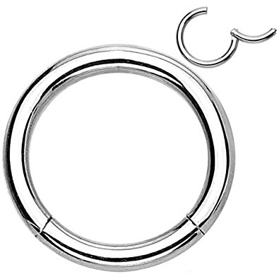 Hinged Seamless WildKlass Septum Clicker Ring 316L Surgical Steel (Sold Individually)