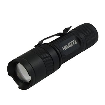 Helotex VG1 CREE LED Adjustable Focus AA Zoom Flashlight