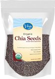 Viva Labs The Finest Organic Raw Chia Seeds 1 Pound