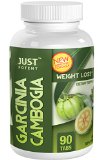 Just Potent High Grade Garcinia Cambogia Extract  3000mg Per Serving  90 Tablets  Appetite Suppression and Weight Loss  Quality Tested Quality Assured