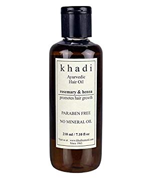 Khadi Hair Growth Oil - Rosemary & Henna (Paraben Free) Hair Oil 210Ml
