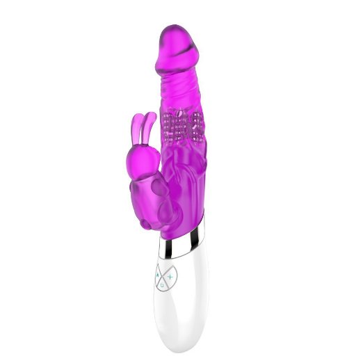 Oneisall Silicone Clitoris Jack Rabbit Orgasmic Jumping 6-speed Orgasm Thrusting Vibration Masturbation Toys Dildo Massager for Women Female,Purple
