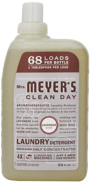 Mrs Meyers Clean Day Liquid Laundry Detergent Lavender 34 Fluid Ounce