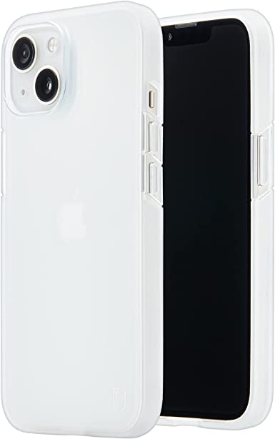 BodyGuardz Solitude Minimalist Phone Case for The iPhone 13, No-Slip Grip, Shockproof, 5G, MagSafe and Qi Charging, 8 Foot Drop Protection - Clear