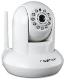 Foscam FI8910W Pan and Tilt IPNetwork Camera with Two-Way Audio and Night Vision White