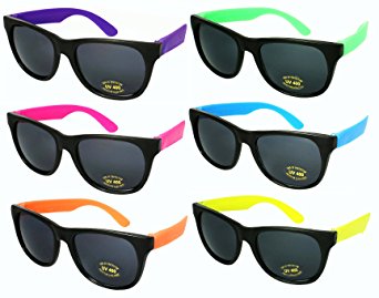 Edge I-Wear 6 Pack Party Sunglasses with UV 400 Lenses