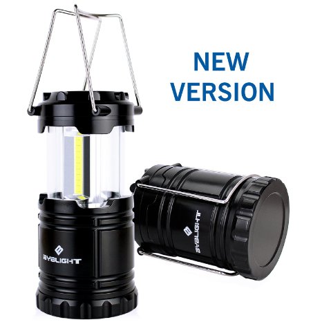 2016 2nd Generation BYB Super Bright Portable COB LED Camping Lantern Collapsible Emergency Flashlight for Preserving Your Night Vision Lightweight and Water Resistant