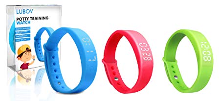 Upgraded Version Potty Training Watch/Bracelet with Extra Wrist Band, Smaller Wrist Band Size, Toilet Trainer for Kids, Toilet Training Aid, Water Resistant, Reminds Your Child to Go to The Potty