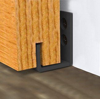 HomeDeco Hardware New Style Sliding Barn Door Hardware Door Bottom Floor Guide wall Guide Screws