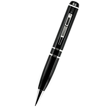PenRecorderPro HD2 Ultra 2K HD Pen Camera Video Recorder, Motion/Continuous Modes, Loop Recording, Time/Date Stamp, 32GB
