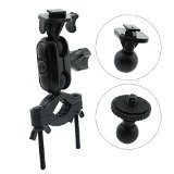 iSaddle CH368 Ulimate Dash Cam Mirror Mount Kit Car Rearview Mirror Mount Holder Bicycle Brackets for GPS Action Camera Car DVR