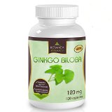 1 All Natural Ginkgo Biloba Supplement - 120 Mg 100 Satisfaction Guarantee Our Vitamins Provide Brain Health Support with Antioxidants That Serve As an Anti-aging Booster By Providing Blood Flow to the Brain This Brain Nourishment Formula Also Helps Focus Improve Mental Clarity and Concentration with More Blood Flow Fightstress and Anxiety 100 Capsules