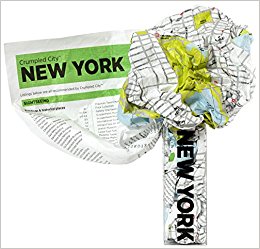 New York Crumpled City Map