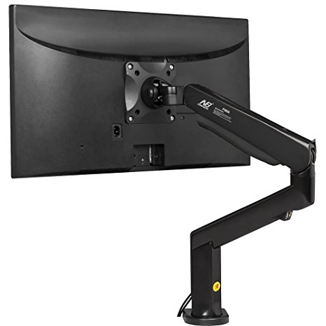 North Bayou Monitor Desk Mount Stand Full Motion Swivel Monitor Arm for 22''-32'' Computer Monitor with Gas Spring