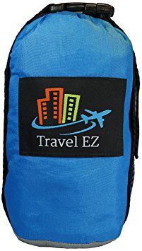Huge Family Beach Blanket / Picnic Blanket by Travel EZ | 7 Feet X 9 Feet | 20% Bigger than other blankets | 4 Anchor Loops and Stakes + 4 Sand Anchors | Parachute Nylon | Zipper Pocket for Valuables