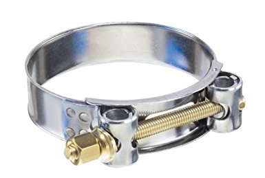 Kuriyama TBC-SSC025 Heavy Duty T-Bolt Clamp, 304 Stainless Steel Band, Carbon Steel Bolt and Nut, 29/32" to 1"