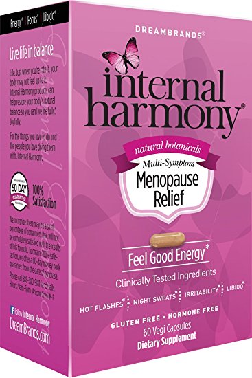 Internal Harmony Menopause Relief with GeniVida Genistein, KSM-66 Ashwagandha, and DIM Diindolylmethane, 60 Count