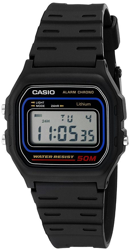 Casio Men's W59-1V Classic Black Digital Watch