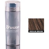 X-Fusion Keratin Hair Fibers for Unisex Medium Brown 098 Ounce