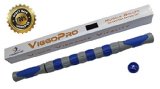 Muscle Roller Stick for Professionals - by ViggoPro - Best Muscle Pain Release - Trigger Point Therapy Self Massage Tool - 18 Inch roller - Blue and Gray