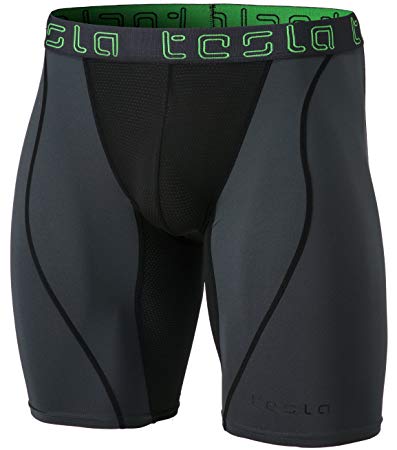 TSLA Men's Compression Shorts Baselayer Cool Dry Sports Tights
