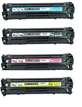 Sale !!! High Quality Remanufactured Canon 131 Set of 4 Toner Cartridges For Canon LBP-7110, MF8280