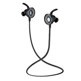 Bluetooth Headphones, Parasom A7 Bluetooth Stereo Earphones Sport Headset in-Ear Noise Cancelling Headphone Ear Buds for Gym Running (Black)